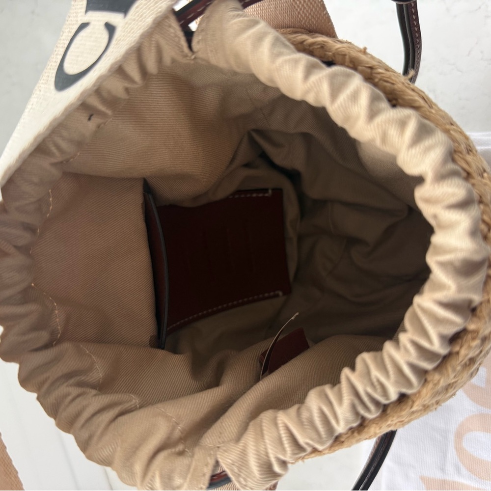 Chloe Raffia Bucket Bag - Picture 4 of 5